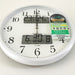 カシオ電波時計多機能アナログ掛け時計液晶画面付き温湿度計カレンダー機能シンプルパールシルバー