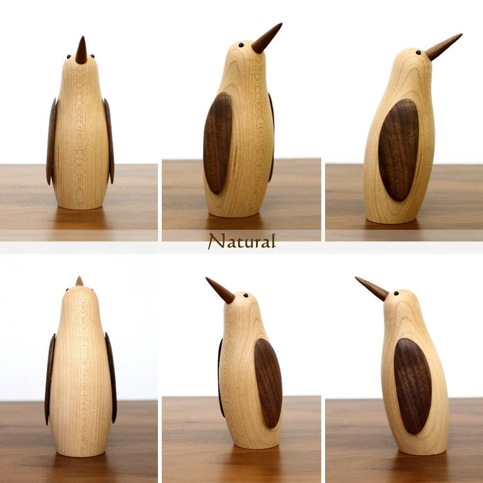 木製オブジェ [ペンギン] ウォールナット メープル 北欧 インテリア雑貨 ロイヤルペット リプロダクト wd-6