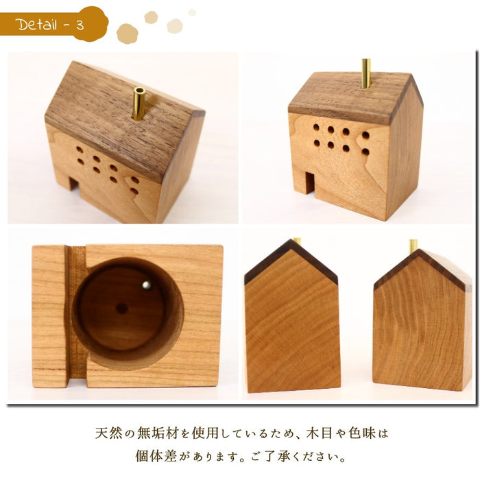 木製飾り香炉　小さなおうち2の詳細